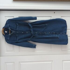 H&M &Denim button down denim dress
